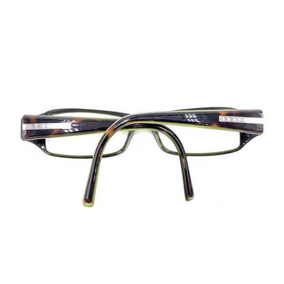 Prada VPR 11E 5AY-1O1 Tortoise Brown Green Eyeglasses Frames 53-17 130 Italy - Picture 11 of 12